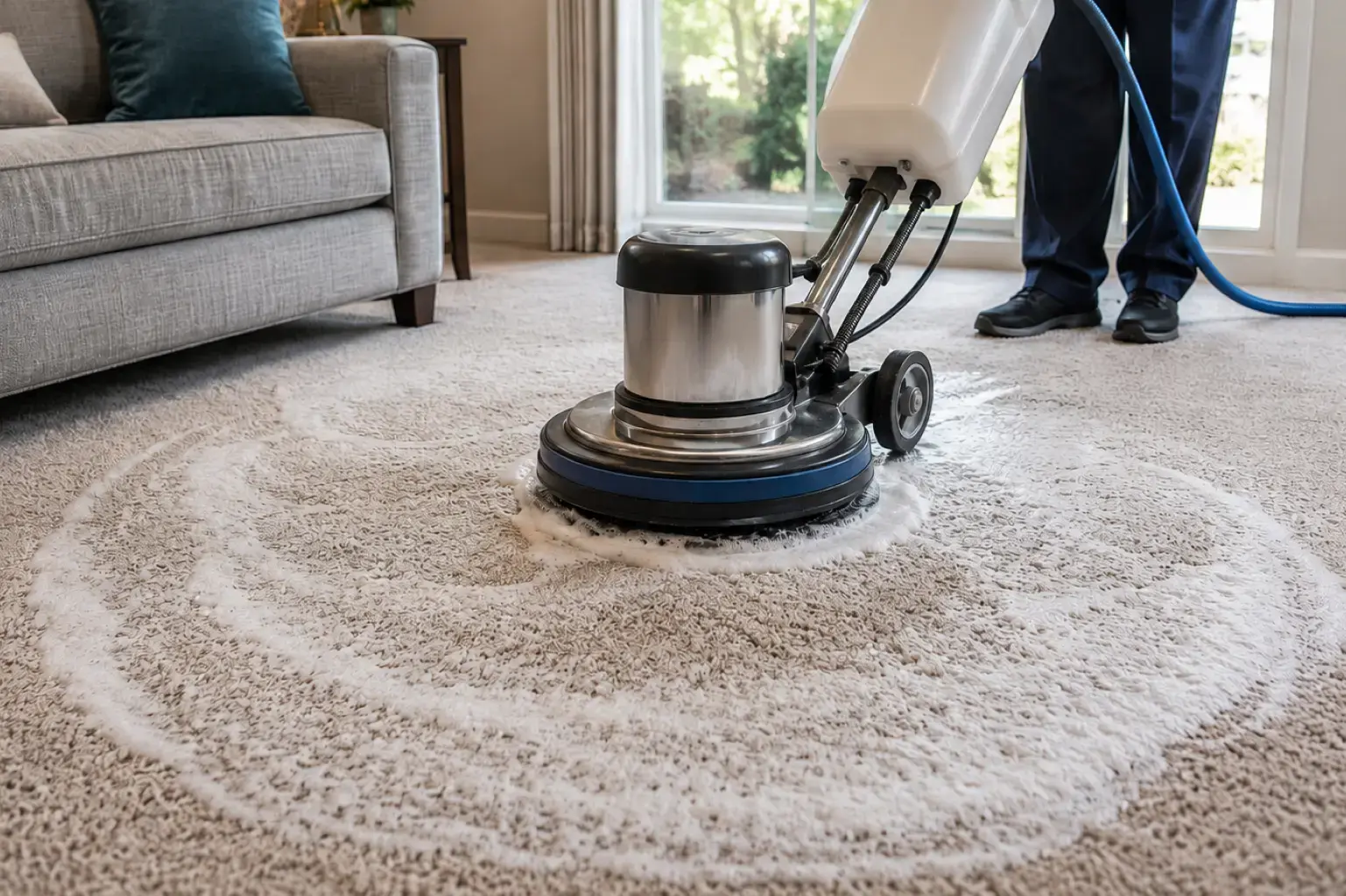 Carpet shampooing